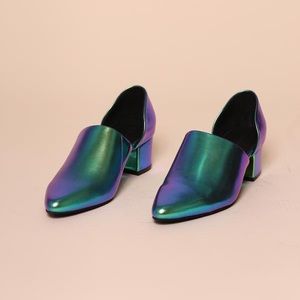 Intentional Blank Perf-Hi Hologram Shoes